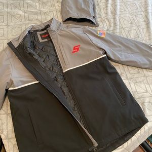 Snap On mechanic winter jacket size L removable hood